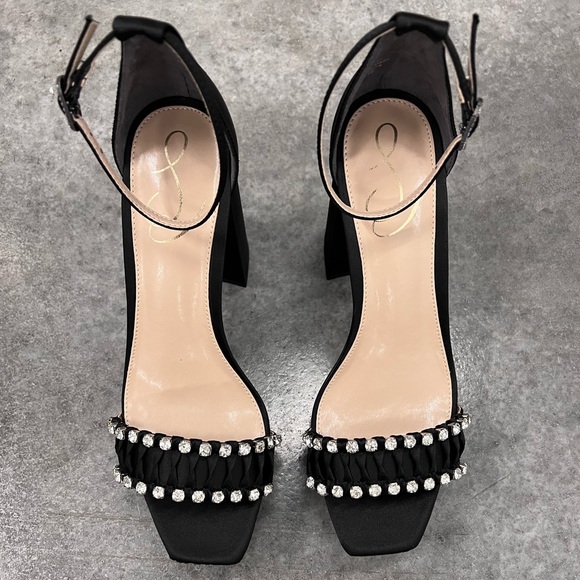 NWOB $188 Sam Edelman Ninette Rhinestone Platform Sandals - Size 10 - Picture 7 of 11